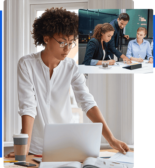 Business professional working