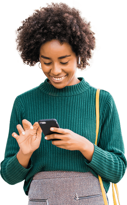 Professional using phone